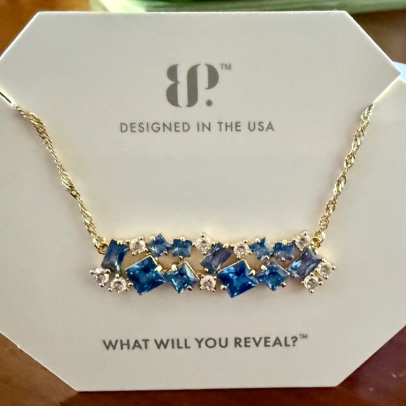 Bomb Party Original Necklace - Aqua Blue Spinel - Picture 4 of 5